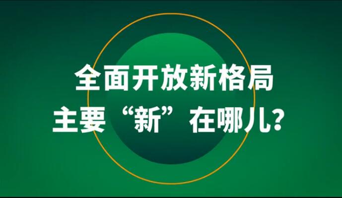 全面開放新格局主要“新”在哪兒？