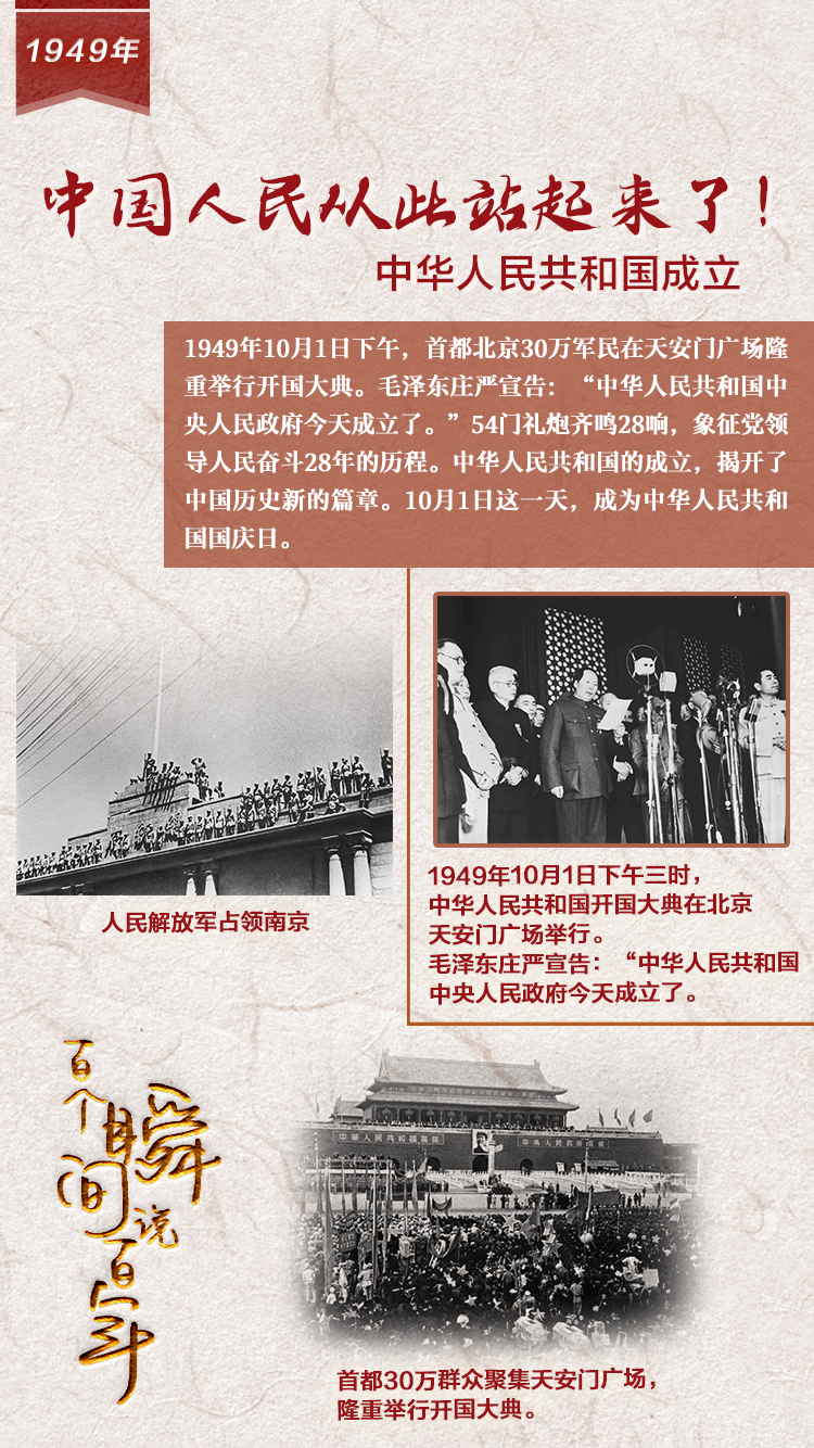 1949，中國(guó)人民從此站起來(lái)了！