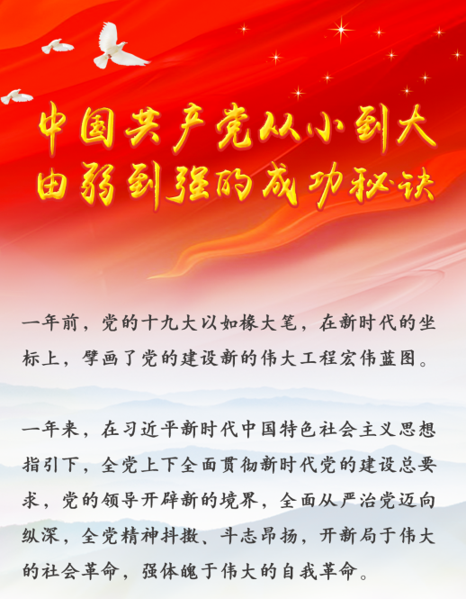中國(guó)共產(chǎn)黨從小到大、由弱到強(qiáng)的成功秘訣