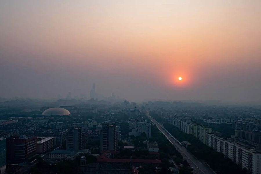 這就是今天早上的北京！