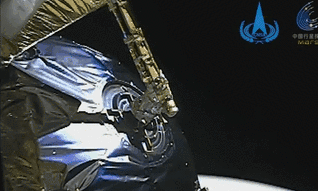 “天問一號(hào)”探測(cè)器火星捕獲過程影像來了！