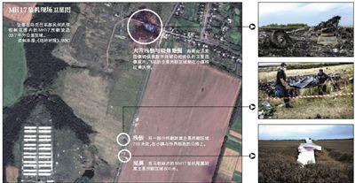 馬航MH17客機(jī)殘骸照片顯示，其機(jī)身上有許多細(xì)小孔洞。多名專(zhuān)家分析稱(chēng)，這些孔洞或是飛機(jī)被導(dǎo)彈爆炸后飛散的彈片擊中所致。