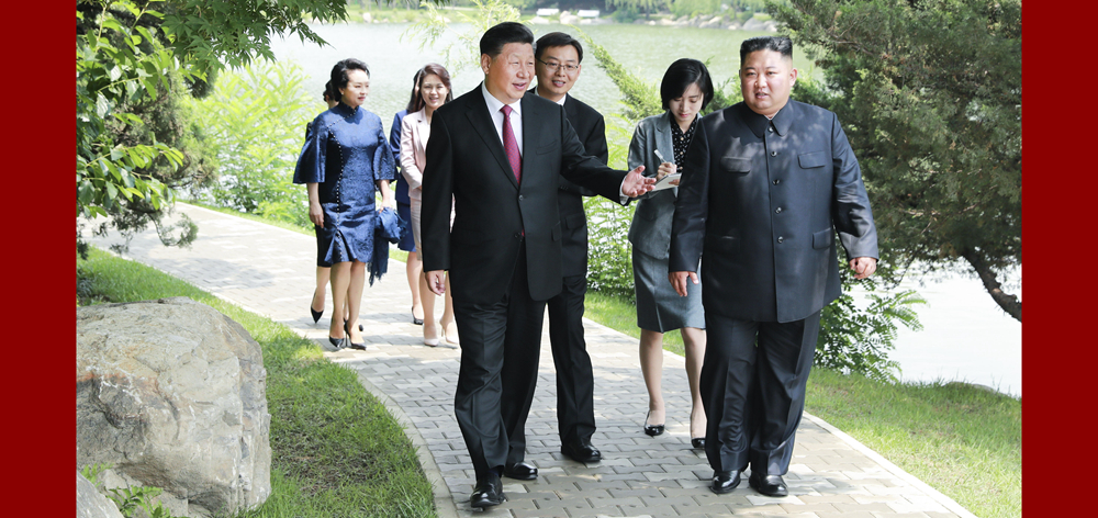 習(xí)近平會(huì)見朝鮮勞動(dòng)黨委員長、國務(wù)委員會(huì)委員長金正恩